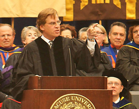 Sorkin shares experiences, gives advice to SU, SUNY- ESF students as speaker