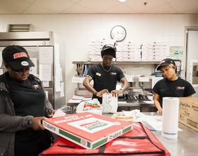 Signed, sealed, delivered: Pulp gets in the passenger seat with student delivery driver working night shift