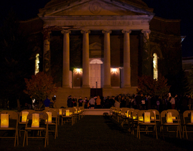 Empty chairs on Quad to honor lives lost in Pan Am bombings