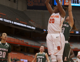 Freshman Sykes breaks out with dominant all-around performance to lead Syracuse to win over Loyola