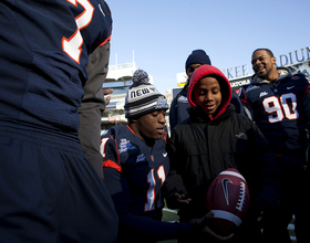 Gallery: SU players and coaches participate in 'chalk talk' with area youths at Yankee Stadium