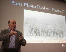 Professor exhibits presidential photographs