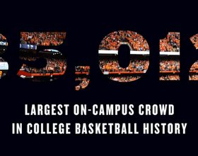 Time-lapse: Saturday's record-setting crowd for Syracuse-Georgetown filling into the Carrier Dome