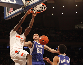 MARCHING BACK: Syracuse returns to form, gets offense humming in 75-63 Big East tournament win over Seton Hall