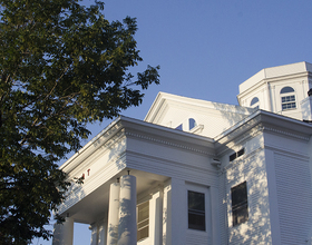 Finished Psi Upsilon renovations improve facade, durability