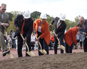 SU breaks ground on athletics practice facility