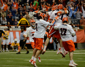 DOGFIGHT: Schoonmaker's overtime goal propels Syracuse to win over Albany after 4th-quarter letdown