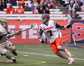 Syracuse attack nets 10 of team's 11 goals in 11-10 win over Irish 