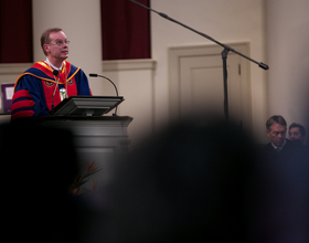 Inauguration ceremony officially installs Syverud as SU's 12th chancellor