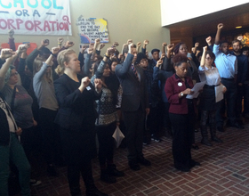 Protesters in Crouse-Hinds Hall hold press conference, plan to meet with Syverud Wednesday night