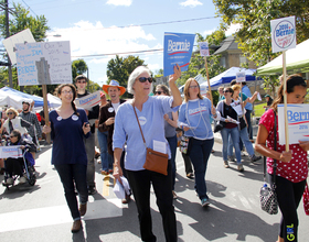 Community rallies for Bernie Sanders at Westcott Street Cultural Fair