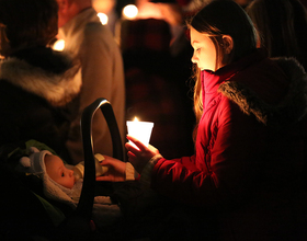 Community members gather at vigil for baby Maddox Lawrence