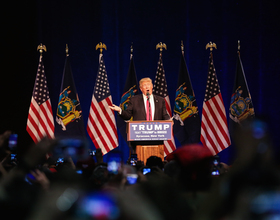 Anti-Donald Trump demonstrations end with protesters getting kicked out and shouting matches with Trump supporters