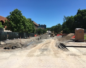 SU construction update: University Place promenade work on schedule