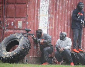 Gallery: Syracuse football plays paintball, runs youth clinic at Fort Drum