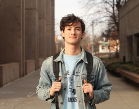 Junior Charlie Burg believes that music can heal the world