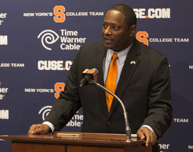 Syracuse head coach Dino Babers on victims of Tropical Storm Harvey: 'My prayers are out to them'