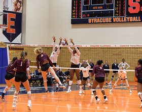 Syracuse overcomes sluggish start to down Virginia Tech in straight sets