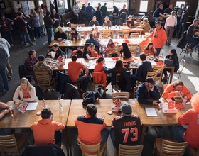 SU fans gathered pregame at a Dayton bar after doubting the Orange's Tournament chances