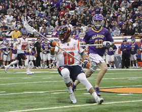 Syracuse played best when down a man in its 10-6 win over Notre Dame