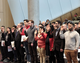 Dozens of residents become U.S. citizens at Syracuse University ceremony