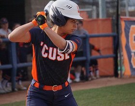 Rachel Burkhardt walks off for SU in her final home regular season game