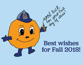 Best wishes for fall 2018