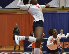 Santita Ebangwese abandoned a once promising basketball career to play Division I volleyball