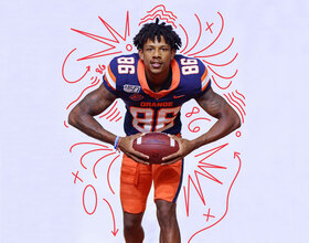 STARTING OVER: To save his football career, Trishton Jackson left home for Syracuse