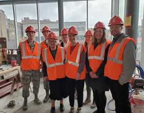 State Senators May, Stavisky tour NVRC construction