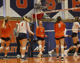 Syracuse closes regular season with straight-set win over Clemson