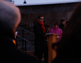 Students, community leaders condemn hate speech at Hendricks Chapel vigil