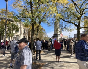 Members of Syracuse’s Italian community hold wreath laying honoring Columbus