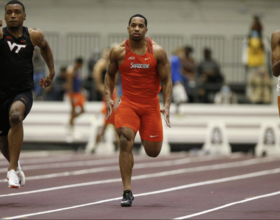 Sean Tucker, while inexperienced, joined track in high school to help football career