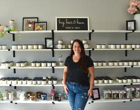 Bug, bear and bean candles emphasizes on family and local activism