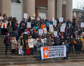 Graduate student workers at SU announce campaign to unionize