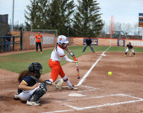 Syracuse dropped both games of its doubleheader against Iowa, Purdue