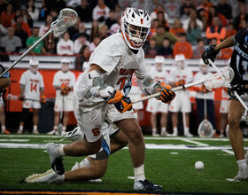 Freshmen trio of Spallina, Thomson and Leo keep Syracuse competitive against Johns Hopkins