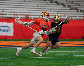 Cole Kirst, Alex Simmons keep SU close in loss to Notre Dame