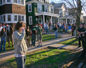 The right to party: Police patrol Euclid Avenue as students host first big block party since '99