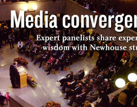 Communications leaders congregate in honor of Newhouse's anniversary