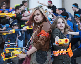 Outbreak: SU students fight for their lives in campus-wide game 'Humans vs. Zombies'