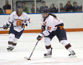 In 2nd season, SU ice hockey's Menard builds upon standout freshman campaign