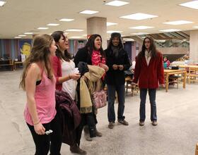 Sing in the name of love: First Year Players deliver singing telegrams, woo students' valentines