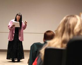 Performer, professor speaks as part of Transgender Day of Liberation