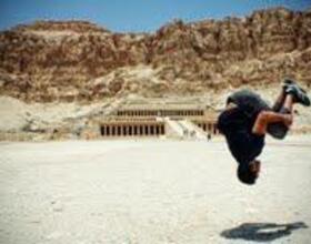 Continental jump: Student travels world, shares philosophy of life through backflips