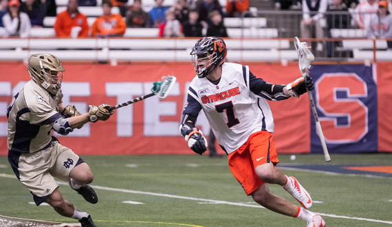 Syracuse attack nets 10 of team&#8217;s 11 goals in 11-10 win over Irish