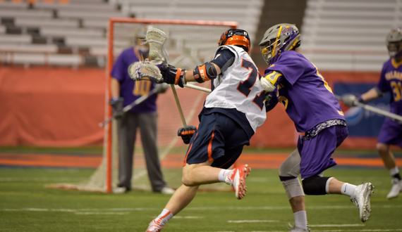 Syracuse 1st-line midfield combines for 9 goals in Orange&#8217;s win over Great Danes