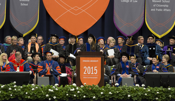 Mary Karr uses personal experiences to offer graduates advice in commencement speech