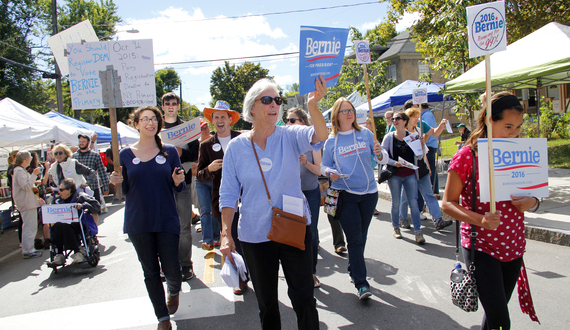 Community rallies for Bernie Sanders at Westcott Street Cultural Fair